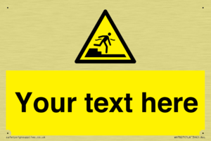 Custom warning Submerged step or steps